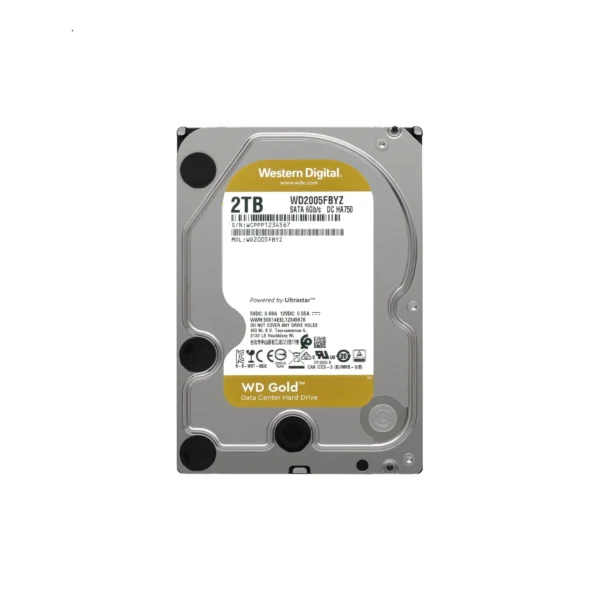 Western Digital Gold 2TB Enterprise Class Hard Drive (WD2005FBYZ) – 7200 RPM, SATA 6Gb/s, 128MB Cache - Image 2